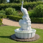 6.5 Feet FRP Peacock Water Fountain - Image 3